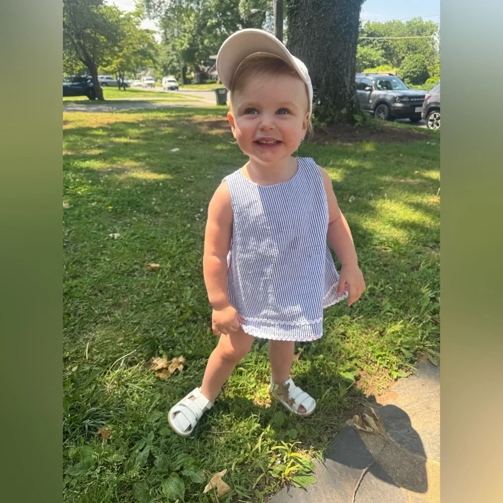 Toddler White Velcro Sandals